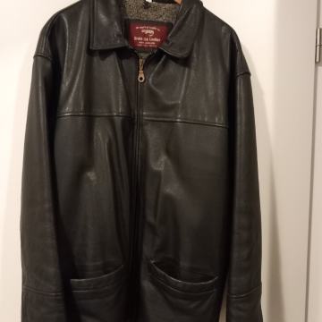 Kožna muška jakna