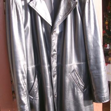 Kožni kaput do koljena