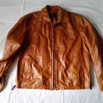 Kvalitetna muška jakna Galotti, prava koža, kupljena u Milanu, vel.XL