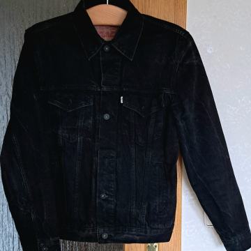 LEVIS M crna jeans jakna