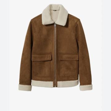 Mango lagana, muška jakna. Konjak boja, veličina L.