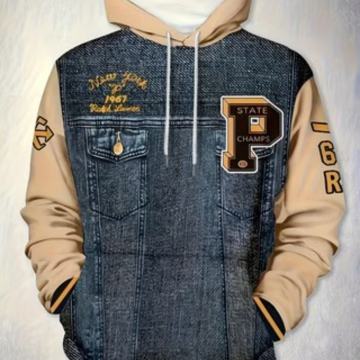 Muška 3D printana jakna s kapuljačom