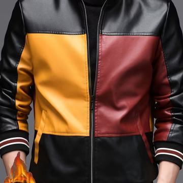 Muška bomber jakna od umjetne kože