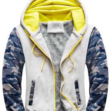 Muška jakna s kapuljačom i podstavom od flisa