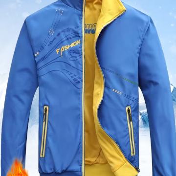 Muška jakna - Sportski top na patentni zatvarač s ovratnikom