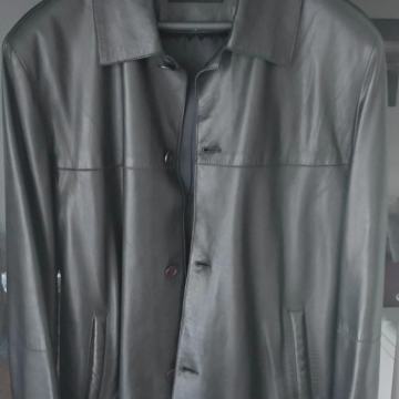 NOVA Full-grain leather muška kožna jakna crna vrhunska kvaliteta
