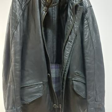Muška kožna jakna, vel 52 (XL), prava koža