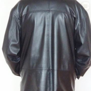 Muška kožna jakna, crna