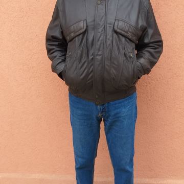 Muška kratka jakna od čiste kože