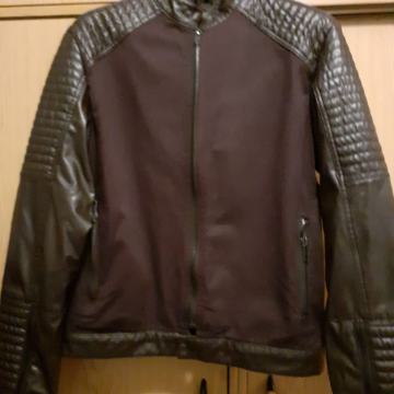 Muška kožna/traper jakna M