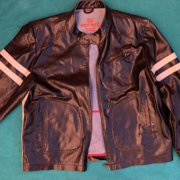 MUŠKA MOTORISTIČKA JAKNA - REFREE, UMJETNA KOŽA