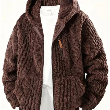 Muška plišana jakna od mekog pahulja