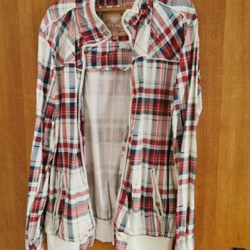 NOVA muška proljetno jesenska jakna CRVENA (KARIRANA), veličina L