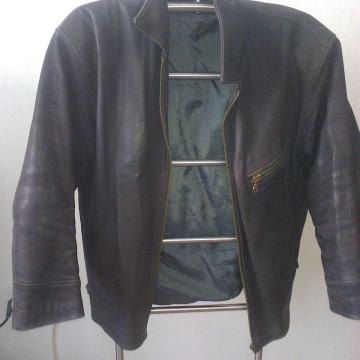 Muška smeđa kožna jakna br.52.54