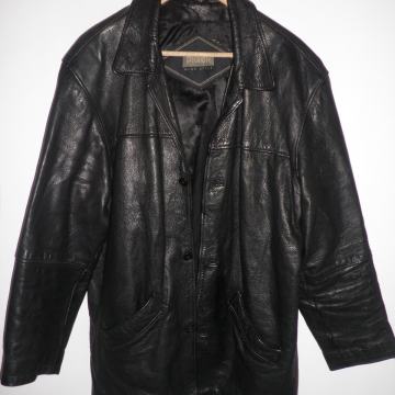 MUŠKA TOPLA KOŽNA JAKNA 54 L / XL