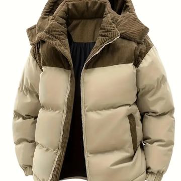 Muška zimska jakna, vjetrootporna s kapuljačom