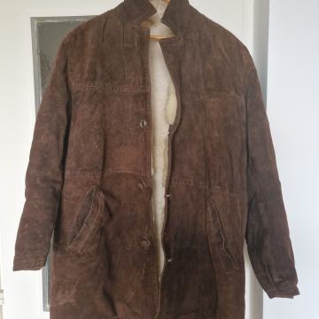 Muški kaput brušena koža vinetage