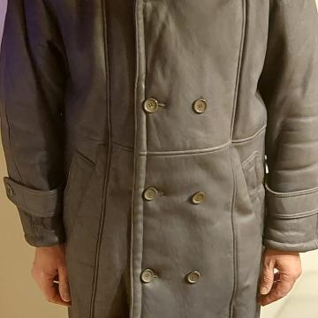 MUŠKI KOŽNATA BUNDA SA KRZNOM- kao novo