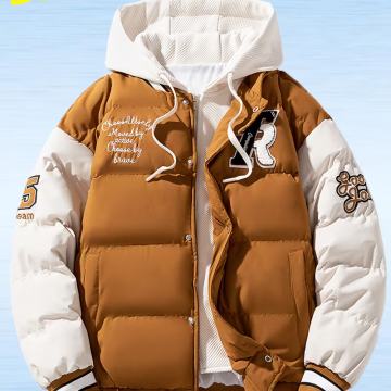 Muški modni jesensko/zimski topli ležerni podstavljena jakna