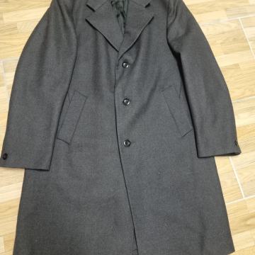 Muški vuneni tamno sivi kaput vel XXL