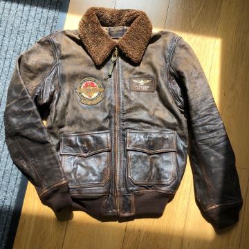 POLO RALPH LAUREN ICONIC G-1 BOMBER SURPLUS G-1 KOŽNA LETETA JAKNA S