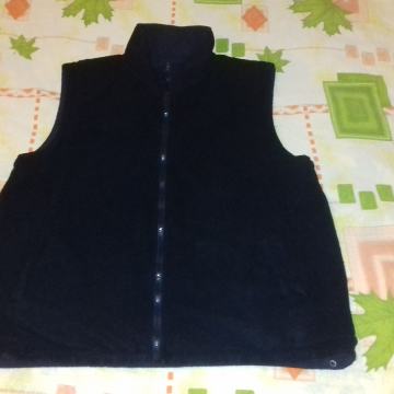 Raman muški crni šuškavi prsluk, veličina L