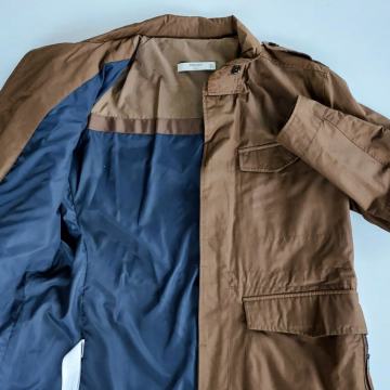 Smeđa muška prijelazna jakna | XL | Military/Safari stil