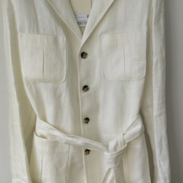 Suitsupply Lan Safari Jacket Jakna Off White EU50 UK40 Novo
