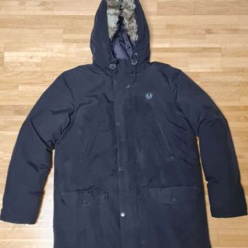 Super topla duga pernata Fred Perry zimska parka jakna