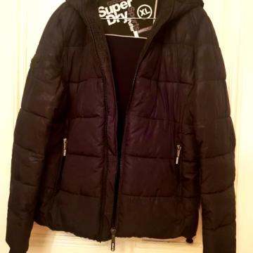 SUPERDRY  muška crna zimska jakna