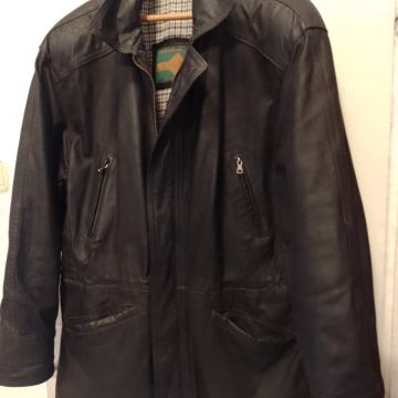 Evapel vel.L/52 kožna duža jakna s regulacijom struka odlična