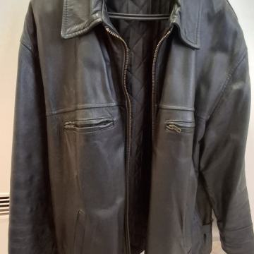 Vera Pelle crna kožna jakna muška veličina 58-XXL, odlična BJ