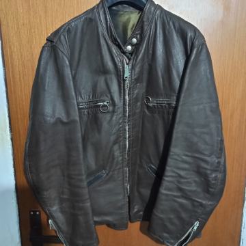 Vintage Brooks Gold Label Cafe Racer 60s 70s muška kožna jakna