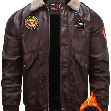 Vintage zimska pilotska jakna s ovratnikom