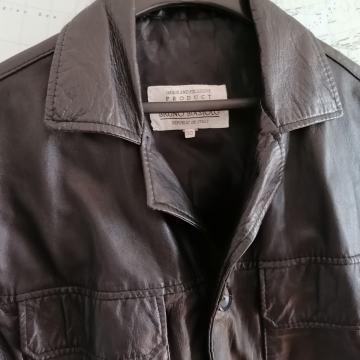 Visokokvalitetna kožna jakna "BRUNO BIASIOLO" Made in Italy, POVOLJNO