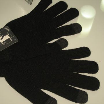 CRNE MUŠKE RUKAVICE ONE SIZE - NOVO - TOUCH GLOVES