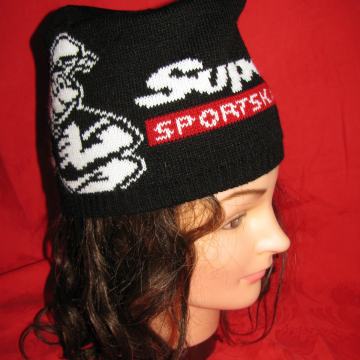 Kapa vunena - deblja. Novo. CRNA - promjer 48 cm. SAND