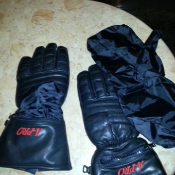 Kožne podstavljene moto rukavice "American PRO"