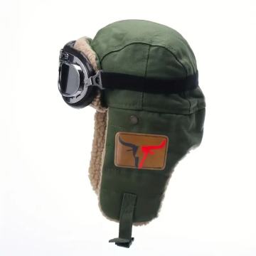 Muška zadebljana zimska pilotska kapa s kompatibilnošću s naočalama