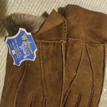 Rukavice  brušena koža(, MUSTANG- NOVE)!!