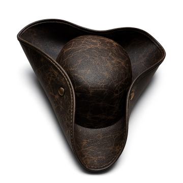 Gusarski šešir s tri dijela i podesivim remenom i kopčanjem na druker