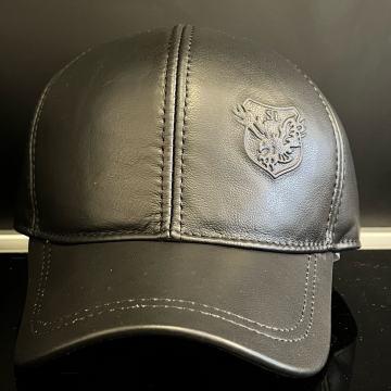 KOŽNA ŠILTERICA-CRNA PRAVA KOŽA-XL