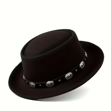 Mali boemski šešir Fedora s prstenom