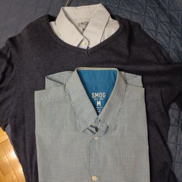 2 muške košulje i vesta za 25 eura