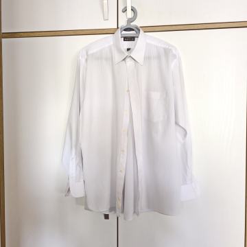 Bijela muška košulja sa dugim rukavima - KETCH - broj 34-35 ili L-XL
