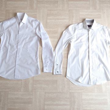 Bijela Zara košulja, vel. S / M, svečana, za odijelo, 2 kom.
