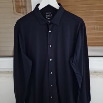 BOGGI MILANO modra košulja dugi rukav (XL)