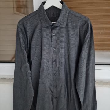 CALVIN KLEIN siva košulja dugi rukav (L)