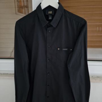 CAVALLI CLASS crna košulja dugi rukav (L)