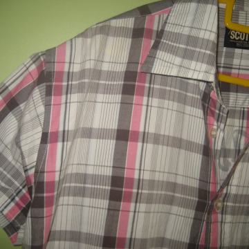 MUŠKA PAMUČNA KOŠULJA KRATKI RUKAV VEL. S